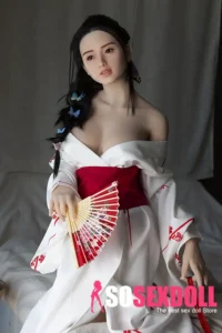 158cm 5ft2 Silicone Sexy Kimono Chubby Breasts Sex Doll