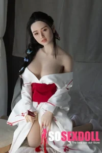 158cm 5ft2 Silicone Sexy Kimono Chubby Breasts Sex Doll