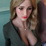 158cm 5ft2 Silicone Short Curls Black Stockings Sex Doll