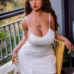 158 cm 5 fot 2 hvite korte skjørt forførende sexdukker for kvinner sexleketøy enorme bryster sexdukker