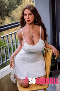 158cm 5ft2 White Short Skirt Seductive Sex Dolls Women Sex Toys Huge Breast Sex Dolls