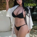 159cm 5ft2 Silicone Asian Girl Black Hair Sex Bikini Ample Chest Sex Doll #Mizuki