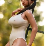 159cm 5ft2 Silicone Heavy Bosom Jiggly Butt Black Hair Sex Doll #Mizuki