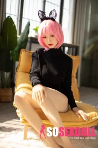 160cm 5ft2 Black Lace Skirt Big Breast Sex Dolls Silicone Sex Body Virtual Sex Dolls
