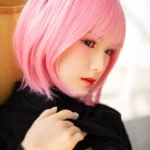 160cm 5ft2 Black Lace Skirt Big Breast Sex Dolls Silicone Sex Body Virtual Sex Dolls