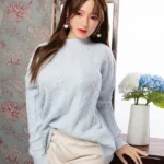 160cm 5ft2 Blue Sweater Big Breasted Sex Dolls Female Sex Dolls Breast Sex Toys
