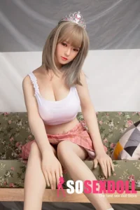 160cm 5ft2 Pink Checkered Skirt Gentle Sex Dolls Adult Dolls Fantasy Sex Toys