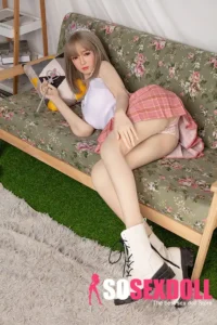 160cm 5ft2 Pink Checkered Skirt Gentle Sex Dolls Adult Dolls Fantasy Sex Toys