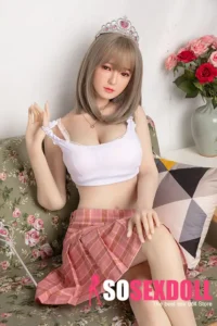160cm 5ft2 Pink Checkered Skirt Gentle Sex Dolls Adult Dolls Fantasy Sex Toys