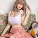 160cm 5ft2 Pink Checkered Skirt Gentle Sex Dolls Adult Dolls Fantasy Sex Toys