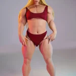 160cm 5ft2 Silicone Athletic Strong Bust Blonde Sex Doll #S20 Head