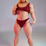 160cm 5ft2 Silicone Athletic Strong Bust Blonde Sex Doll #S20 Head