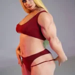 160cm 5ft2 Silicone Athletic Strong Bust Blonde Sex Doll #S20 Head