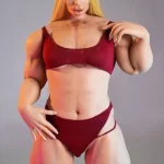 160cm 5ft2 Silicone Athletic Strong Bust Blonde Sex Doll #S20 Head
