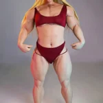 160cm 5ft2 Silicone Athletic Strong Bust Blonde Sex Doll #S20 Head