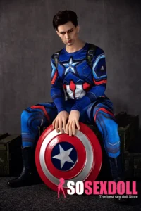 160cm 5ft2 TPE Western Man Caption America Sexy Muscle Sex Doll