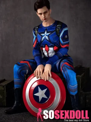160cm 5ft2 TPE Western Man Caption America Sexy Muscle Sex Doll