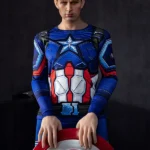 160cm 5ft2 TPE Western Man Caption America Sexy Muscle Sex Doll