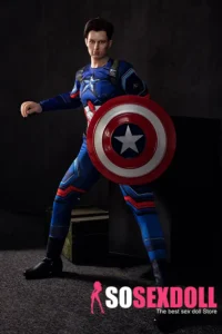 160cm 5ft2 TPE Western Man Caption America Sexy Muscle Sex Doll
