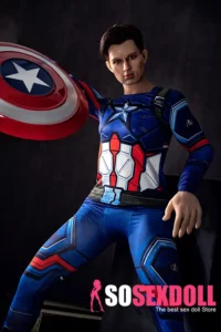 160cm 5ft2 TPE Western Man Caption America Sexy Muscle Sex Doll
