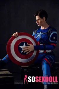 160cm 5ft2 TPE Western Man Caption America Sexy Muscle Sex Doll