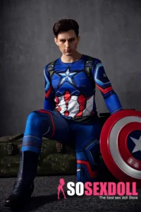 160cm 5ft2 TPE Western Man Caption America Sexy Muscle Sex Doll