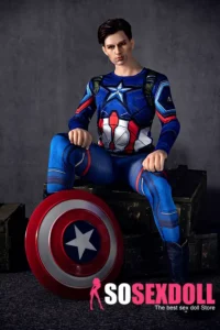 160cm 5ft2 TPE Western Man Caption America Sexy Muscle Sex Doll