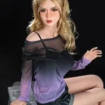 160cm 5ft3 Blonde Sexy Short Denim Shorts Dolls Big Breast Sex Dolls Realistic Sex Toys