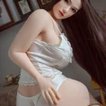 162cm 5ft3 Ultra Realistic Busty Love Dolls Big Breast Sexy Doll In White Lingerie