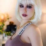 ตุ๊กตาเซ็กส์ TPE สูง 163 ซม. 5 ฟุต 3 นิ้ว หุ่นเพรียวบาง เส้นผมสีเงิน #DC19