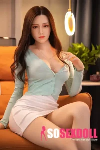 164cm 5ft4 Silicone Plump Ass Sheath Dress Sex Doll