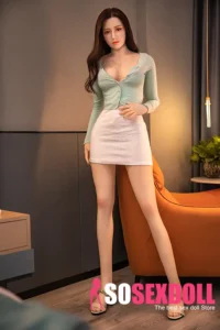164cm 5ft4 Silicone Plump Ass Sheath Dress Sex Doll