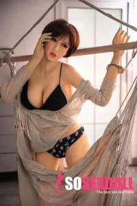 165cm 5ft4 TPE Chubby Boobs Short Hair Sex Doll