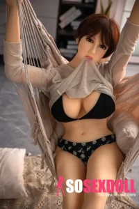 165cm 5ft4 TPE Chubby Boobs Short Hair Sex Doll