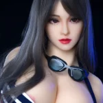165cm 5ft4 TPE Striped Swimsuit Chubby Chests Sex Doll