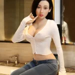 166cm 5ft4 Silicone Asian Beauty Round Chests Sex Doll