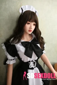 166cm 5ft4 Silicone Cute Seductive Maid Outfit Sex Doll