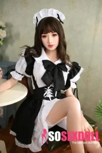 166cm 5ft4 Silicone Cute Seductive Maid Outfit Sex Doll