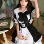 166cm 5ft4 Silicone Cute Seductive Maid Outfit Sex Doll