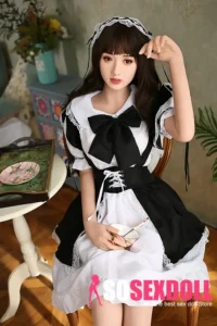 166cm 5ft4 Silicone Cute Seductive Maid Outfit Sex Doll