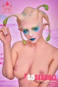 166cm 5ft4 TPE Alien Queen D Cup Chest Tiny Waist Sex Doll #A2 Head with 4 Antenna