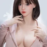 168cm 5ft5 Silicone D Cup Bust Ample Body Brown Hair Sex Doll #LH030 Head in Stock (US Only)