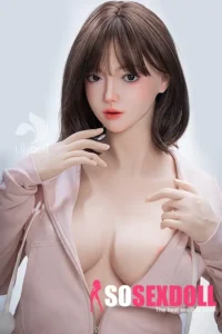 168cm 5ft5 Silicone D Cup Bust Ample Body Brown Hair Sex Doll #LH030 Head in Stock (US Only)
