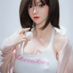 168cm 5ft5 Silicone D Cup Bust Ample Body Brown Hair Sex Doll #LH030 Head in Stock (US Only)