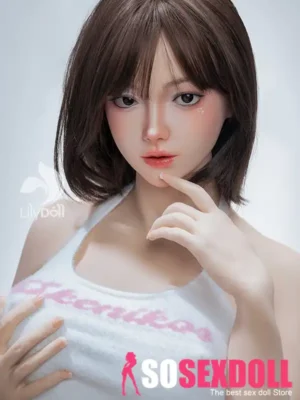 168cm 5ft5 Silicone D Cup Bust Ample Body Brown Hair Sex Doll #LH030 Head in Stock (US Only)