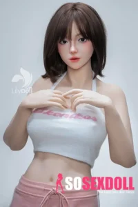 168cm 5ft5 Silicone D Cup Bust Ample Body Brown Hair Sex Doll #LH030 Head in Stock (US Only)
