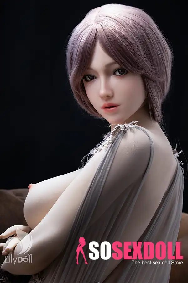168cm 5ft5 Silicone F Cup Kauri Hips Purple Gashin Jima'i Doll a Stock (Amurka kawai)