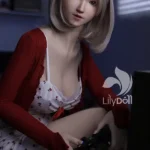 Poupée sexuelle en silicone de 168 cm, 5 m, poitrine généreuse, cheveux gris, en stock (États-Unis uniquement)