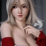 Poupée sexuelle en silicone de 168 cm, 5 m, poitrine généreuse, cheveux gris, en stock (États-Unis uniquement)