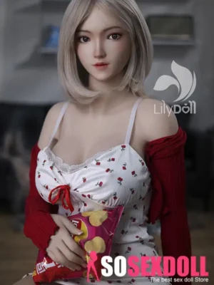 168cm 5ft5 Silicone Plump Chest Toned Figure Grey Hair Sex Doll in Stock （US Only）